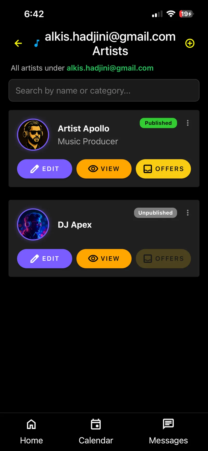 Island Gigs app screenshot 3 of 8